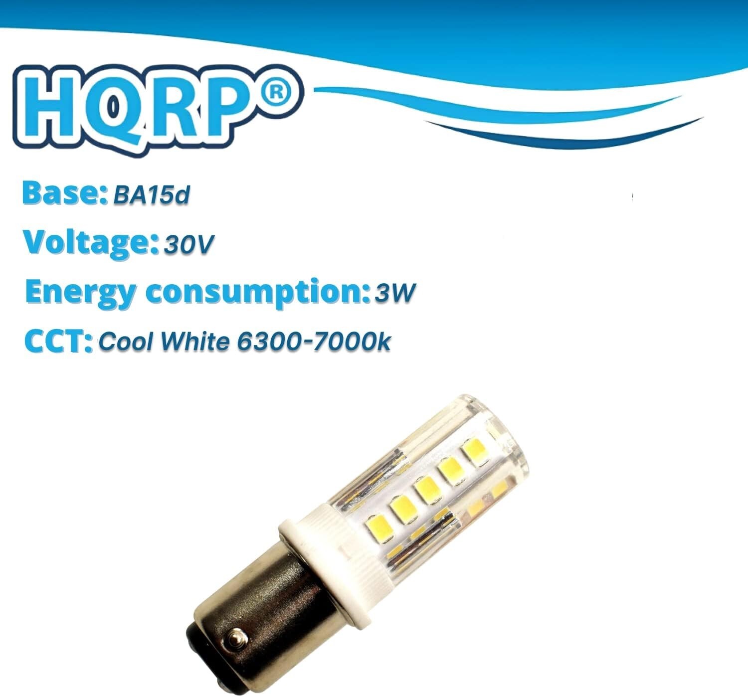 TWO 12v-24v DC BA15d marine Bulb replacement for 1076 1142 Car, RV dome lighting