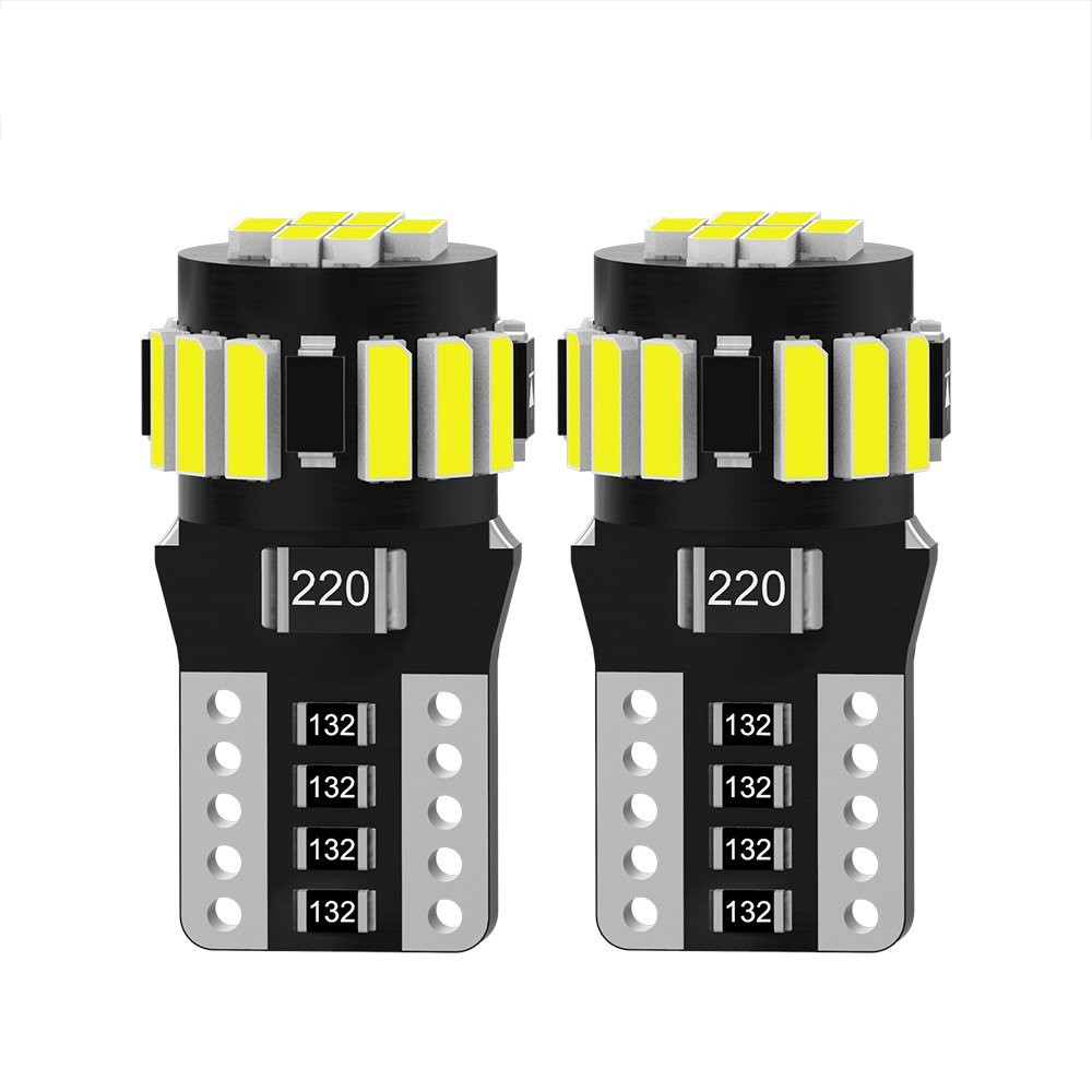 2x Super Bright T10/921/194 6500K White 18 LED RV Trailer Interior Light Bulbs