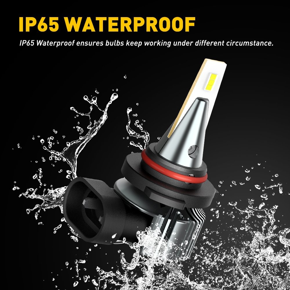 AUXITO H10/9145/9140 LED Fog Light Bulbs 6500K Xenon White 2000LM 100W Pack of 2