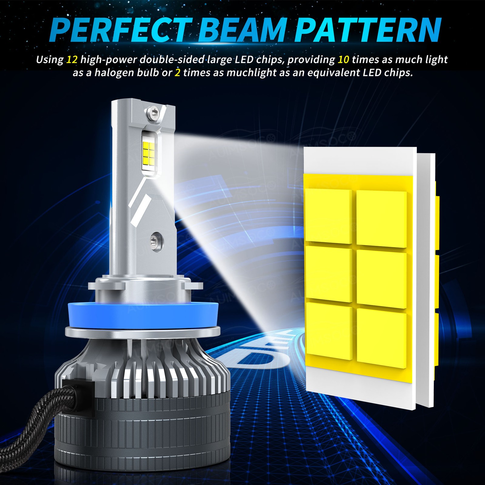 For 2023 Nissan Sentra Other H11 Low Beam LED Headlight Bulbs 20000LM Direct Fit