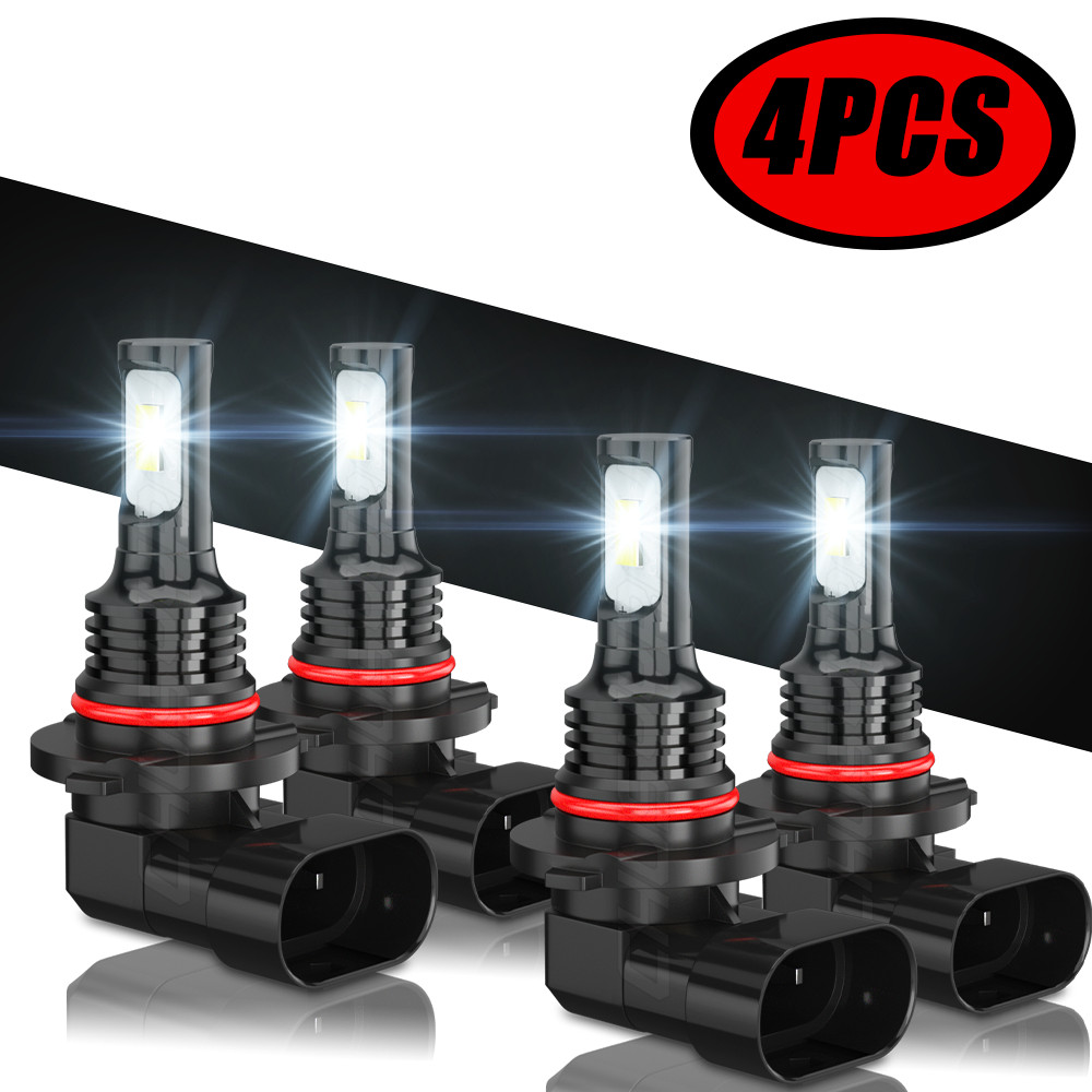 4x LED Combo Headlight Bulbs Kit For Mitsubishi Lancer 2008-2017 High Low Beam