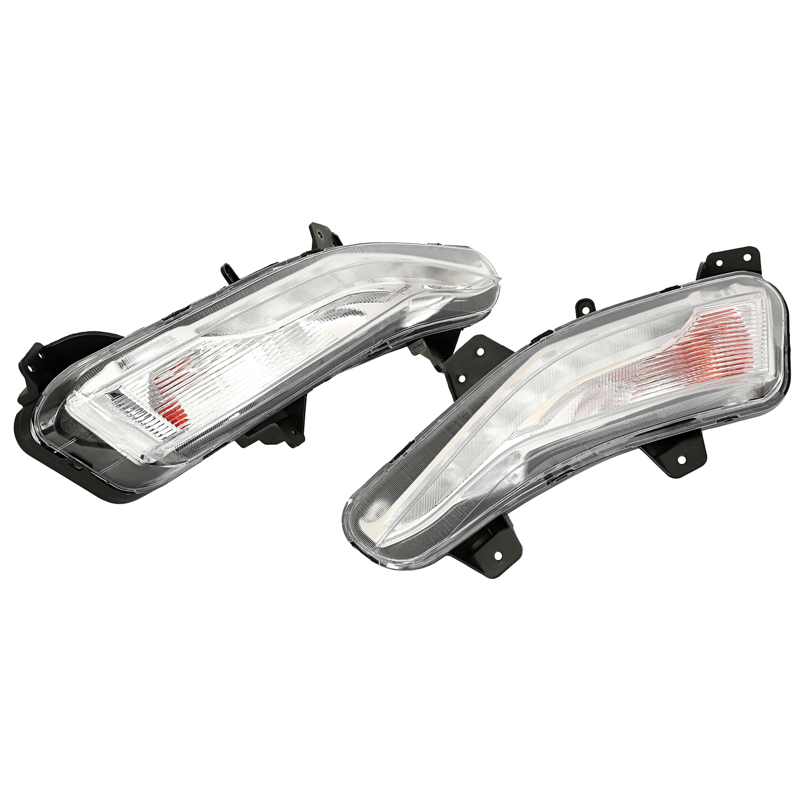 Pair LED Daytime Running Lights Fog Lamp Turn Signal For Chevy Malibu 2019-2023