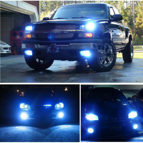 Ice Blue 9005 9006 LED Headlight Bulb Hi-Low Beam 4X For Buick Lucerne 2006-2011