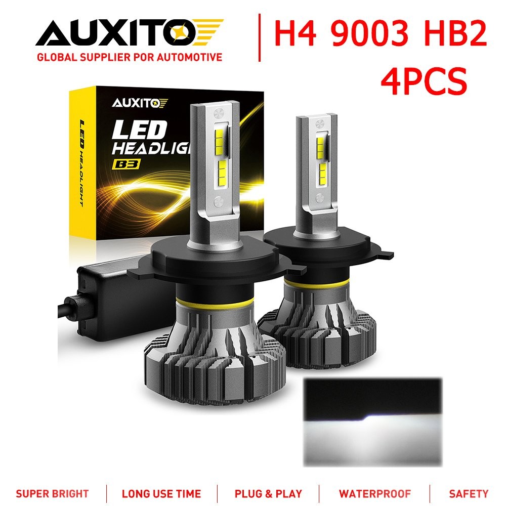 4X Replace Halogen Super Bright 9003 HB2 H4 LED Headlight Beam CANBUS High USA