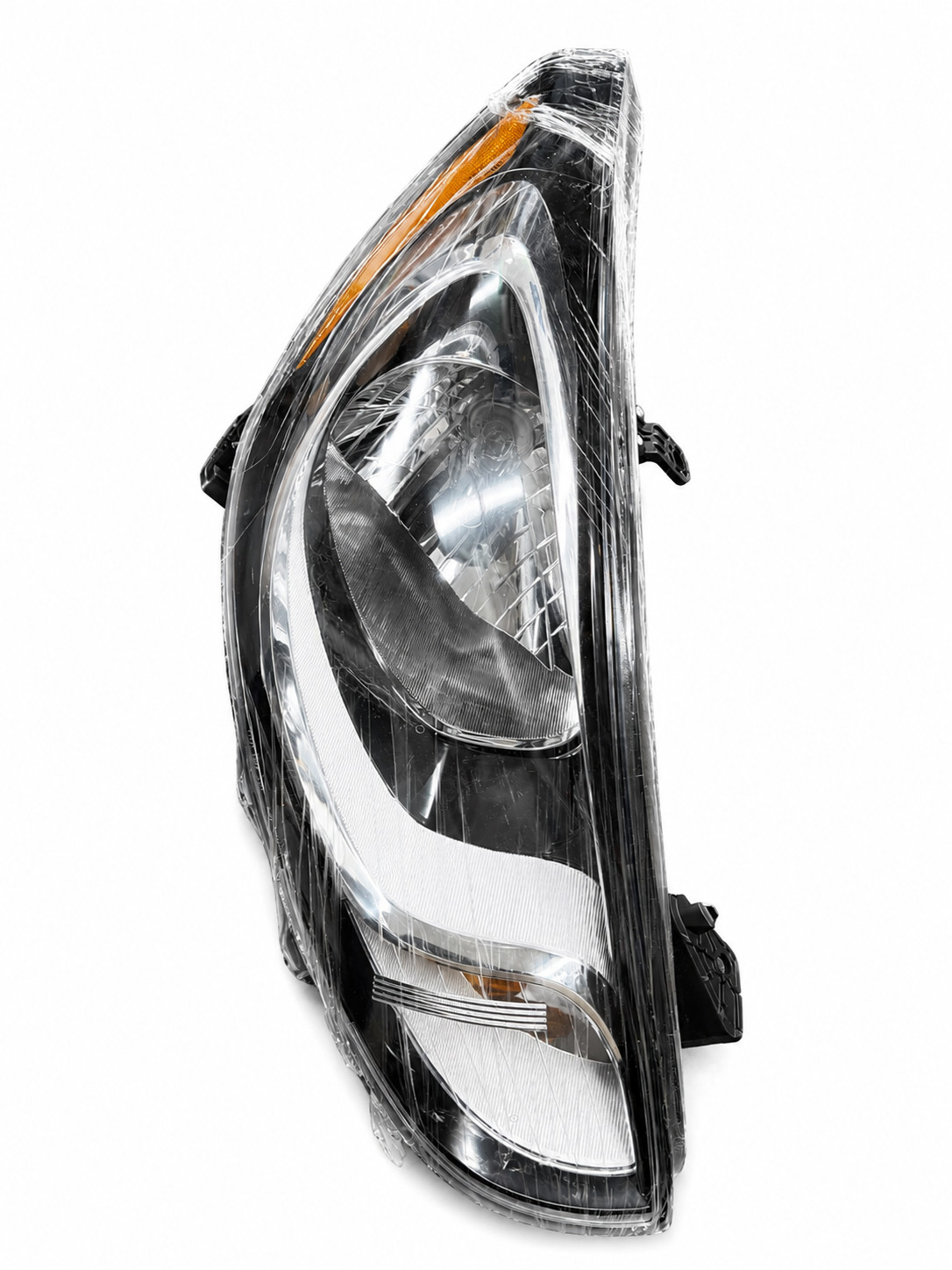 New TYC CAPA Right Passenger Headlight Assembly Black Housing Clear Lens
