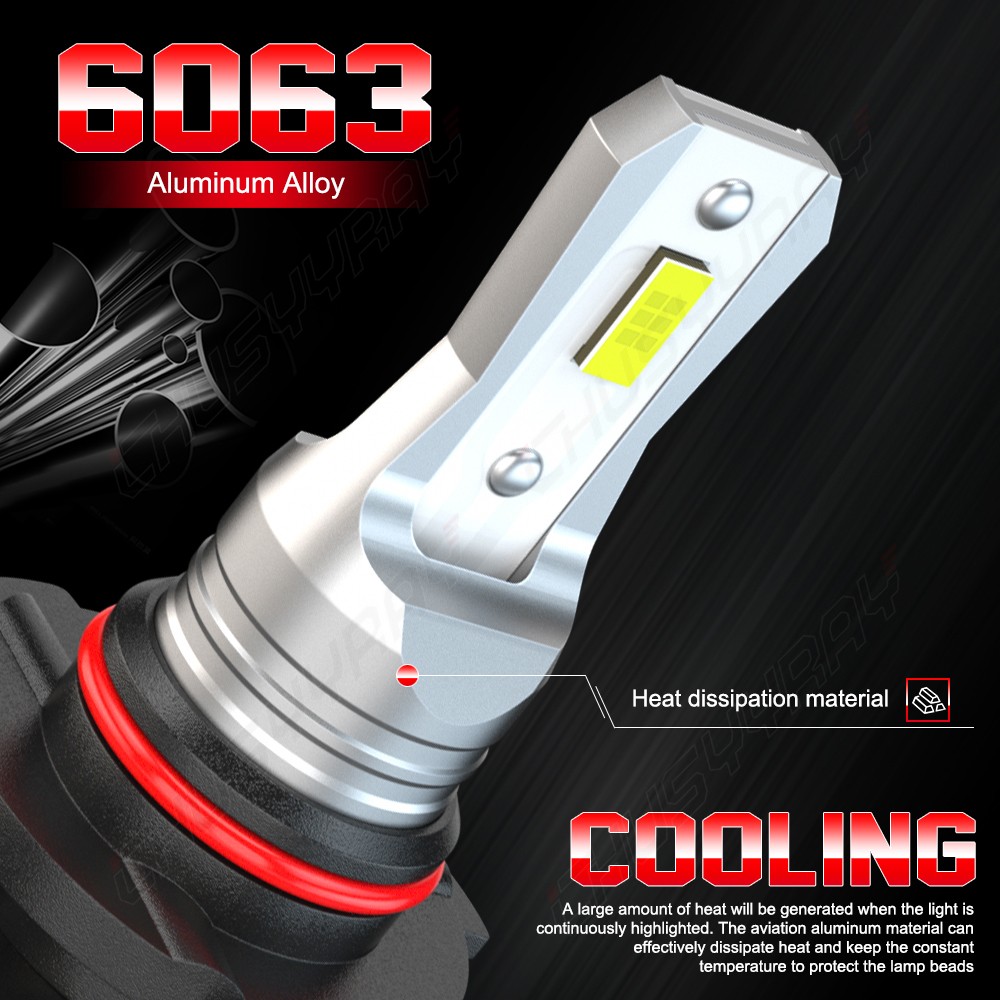 Combo 9005+H11 LED Headlight Super Bright Bulbs Kit White 72000LM High/Low Beam