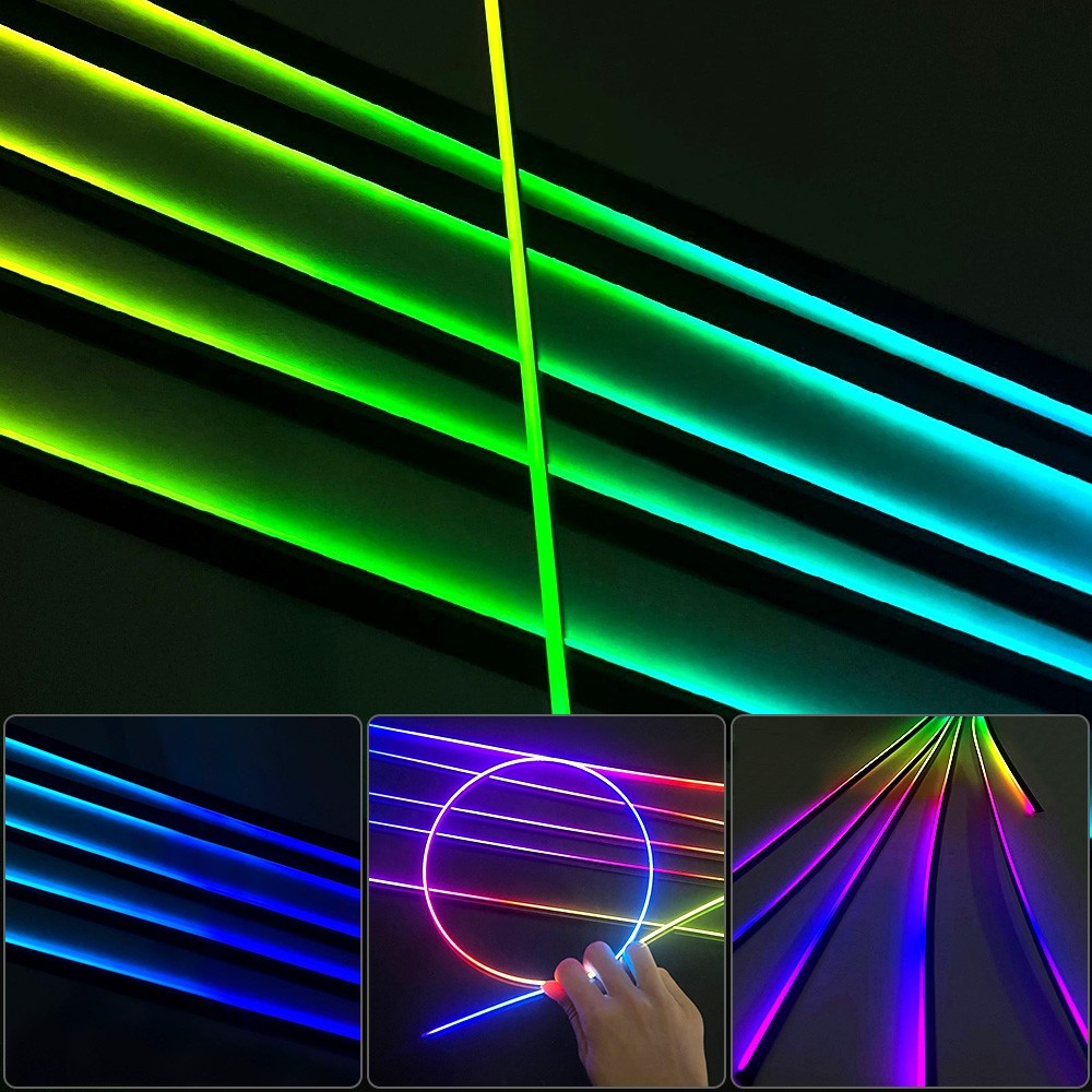 RGB Car Symphony Ambient Light 256 Color Led Atmosphere Acrylic Strip Remote APP