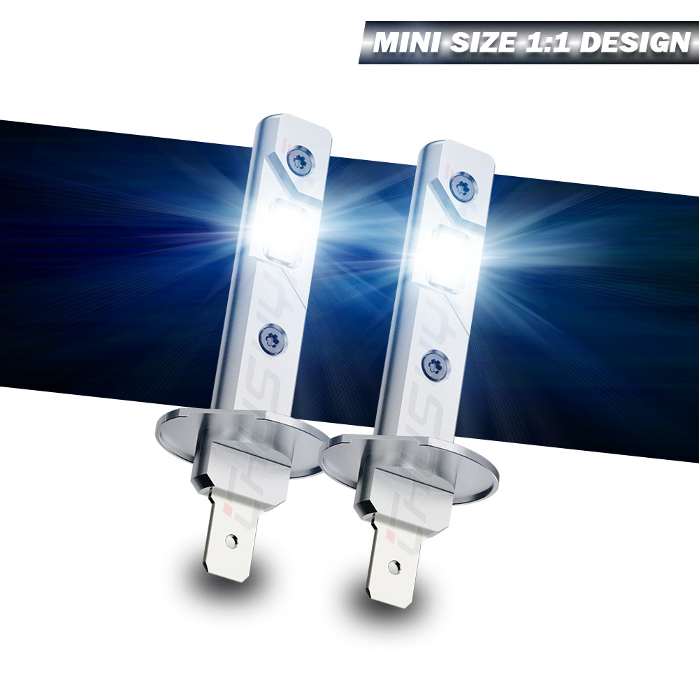 2Pcs NEW CSP LED Headlight Bulbs Super power combo For BMW E30 E34 E24 E36 E38