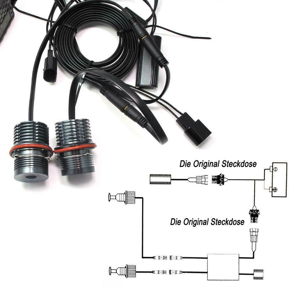 2pcs RGB Phone Control WIFI Halo Angel Eyes LED For BMW 525i 530i 650i 745i