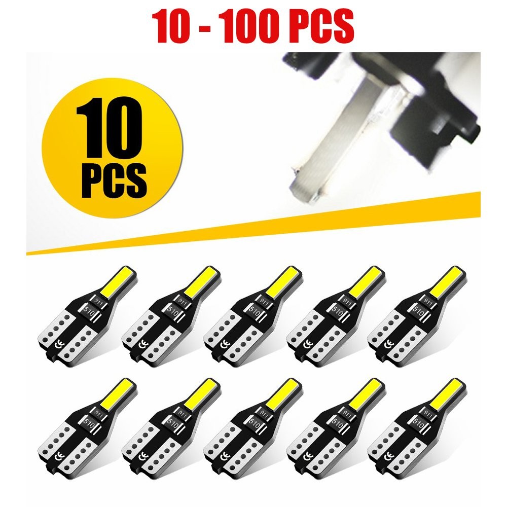T10 W5W 501 LED Bulb CAR 7020 ERROR FREE 10-100X WHITE XENON SMD SIDE LIGHT BULB