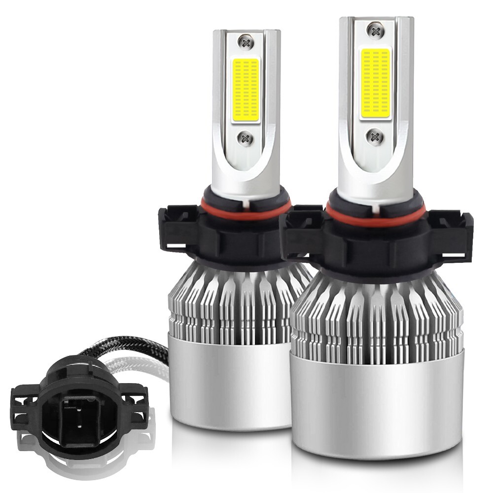 Pair 5202 2504 H16 LED Fog Lights Headlight Kit 720000LM 6000K Hi/Low Beam Bulbs