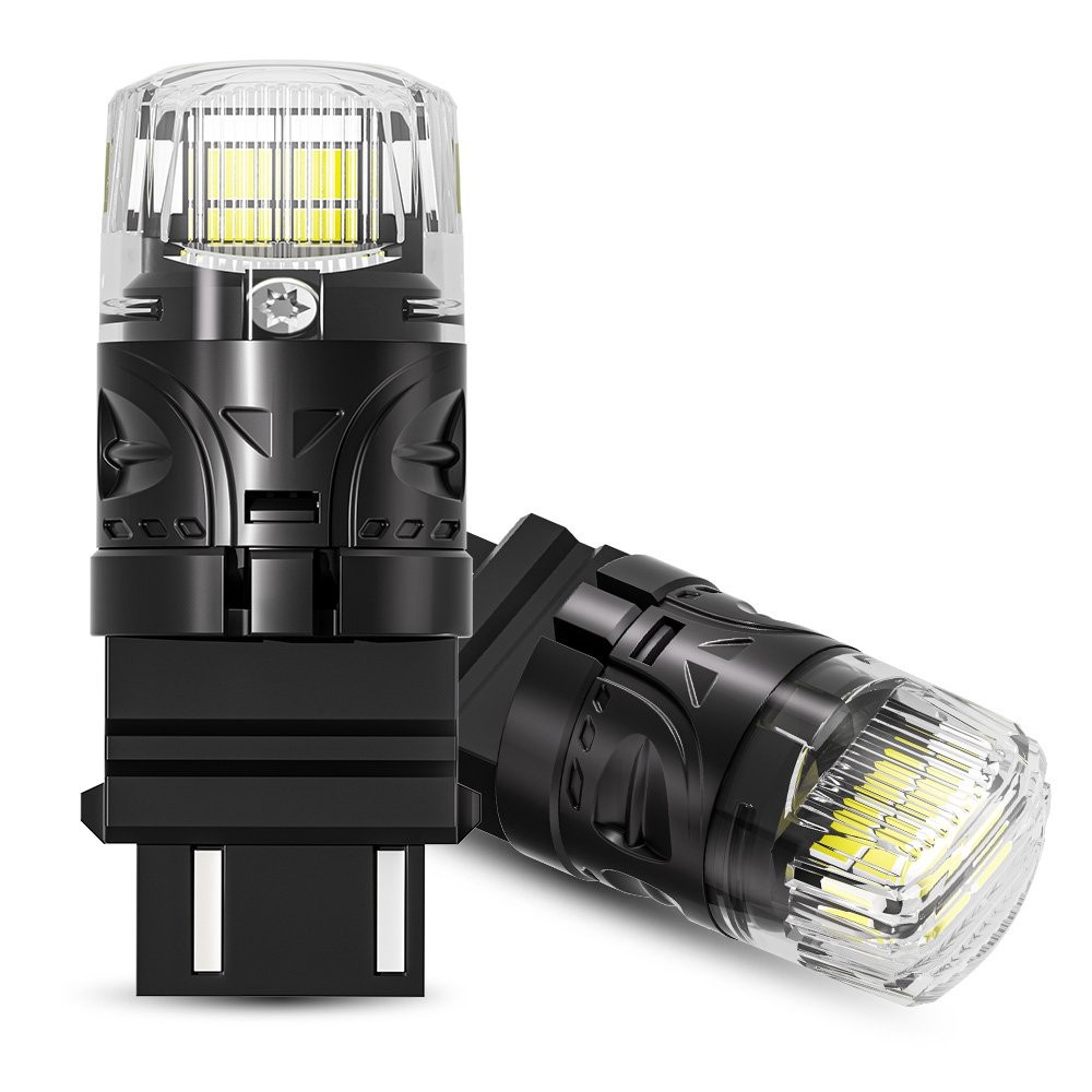 2pcs 3157 3156 Super White 16SMD LED Reverse Tail Brake Signal Light Bulb 6500K