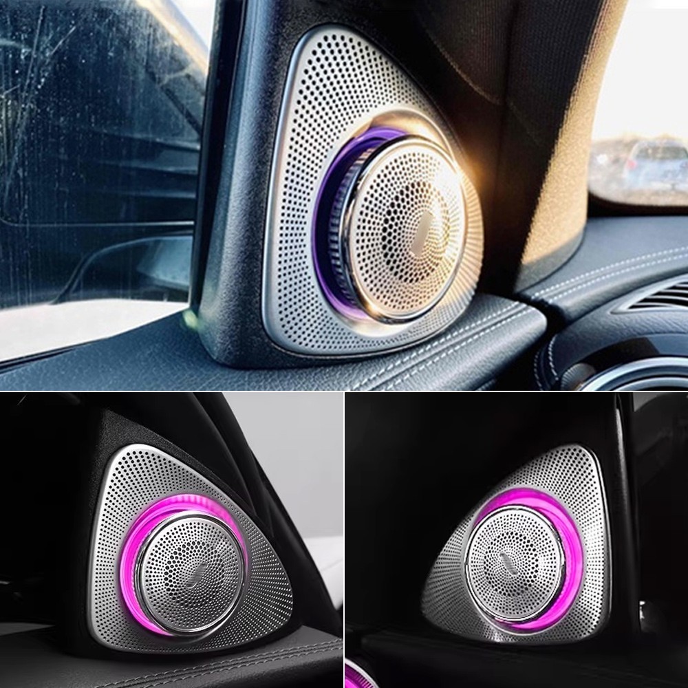 64 Colors 3D Rotating Speaker Tweeter For Mercedes-Benz C-Class W205 2019-2021