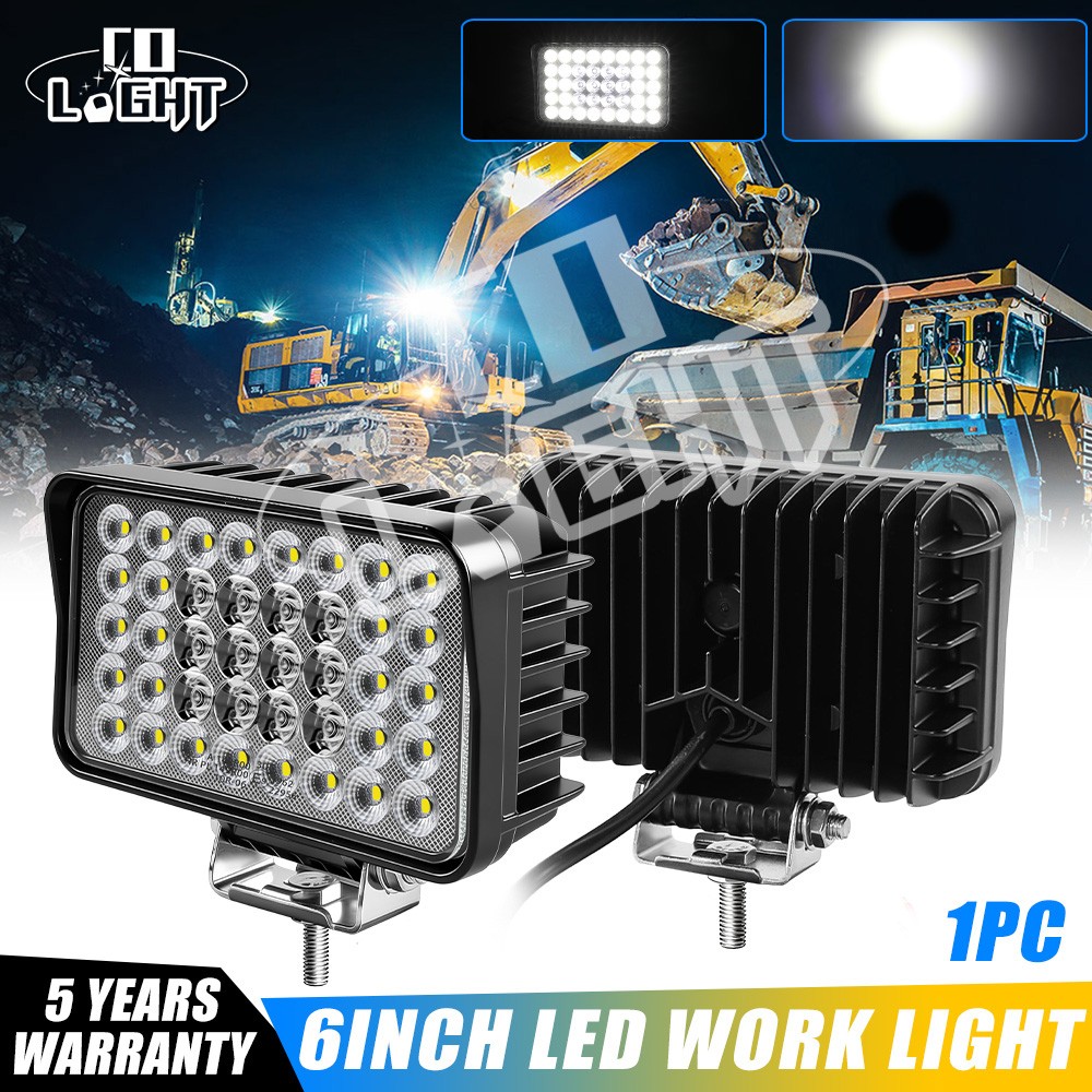6X4″ LED Work Lights Spot Flood Lights For Truck Tractor 4WD Offroad Heavy Duty