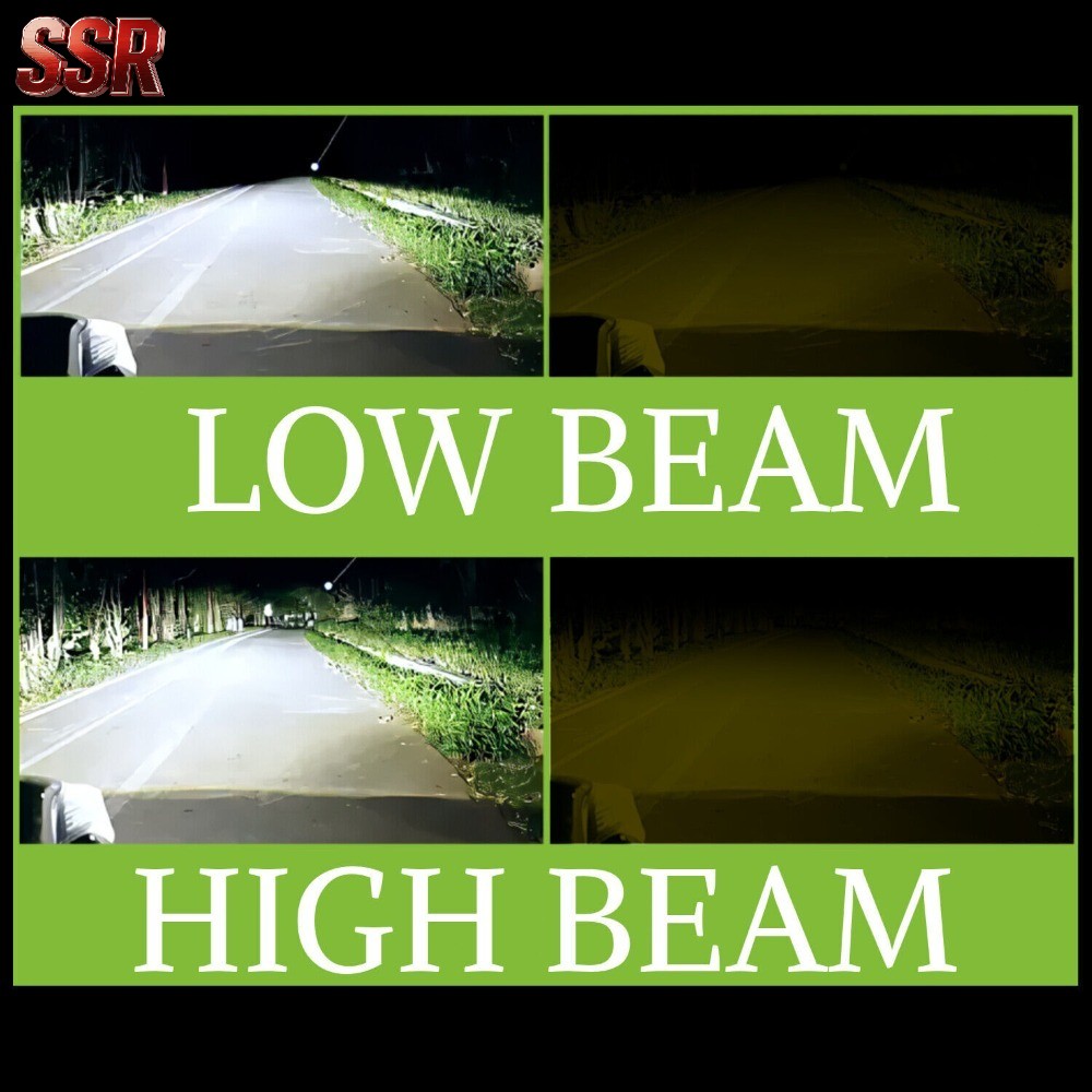 H11 9005 LED Headlight KIT Combo Bulbs 10000K High&Low Beam Super Bright White