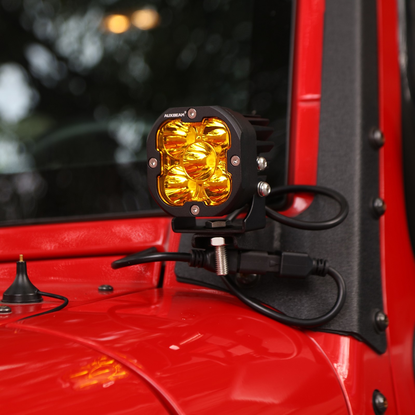 8Pcs AUXBEAM 3″ LED Driving Pods Work Light Bar Spot Fog Offroad Ditch Lights