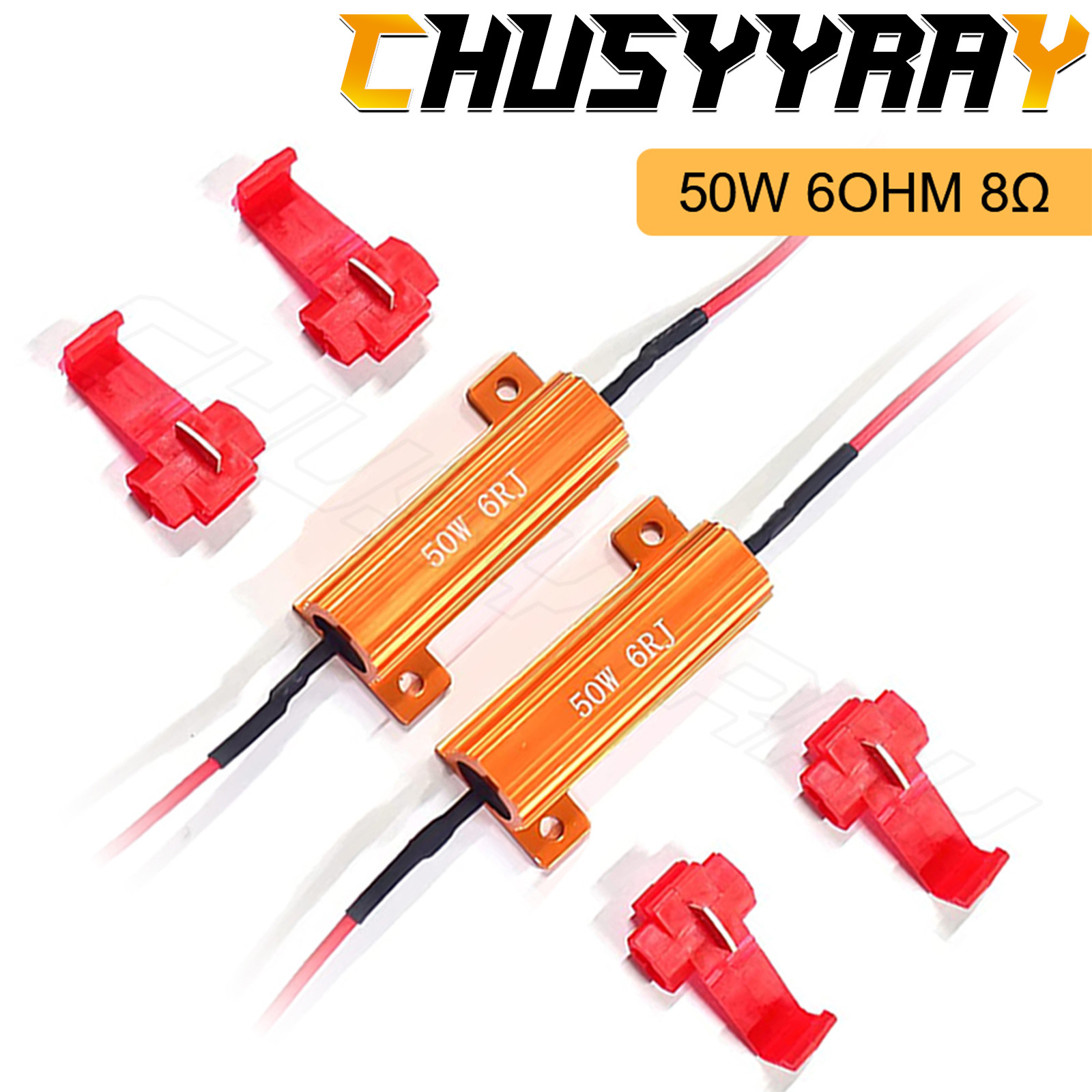 3157 50W Resistor for LED Turn Signal Light Blinker Hyper Flashing Error Code US