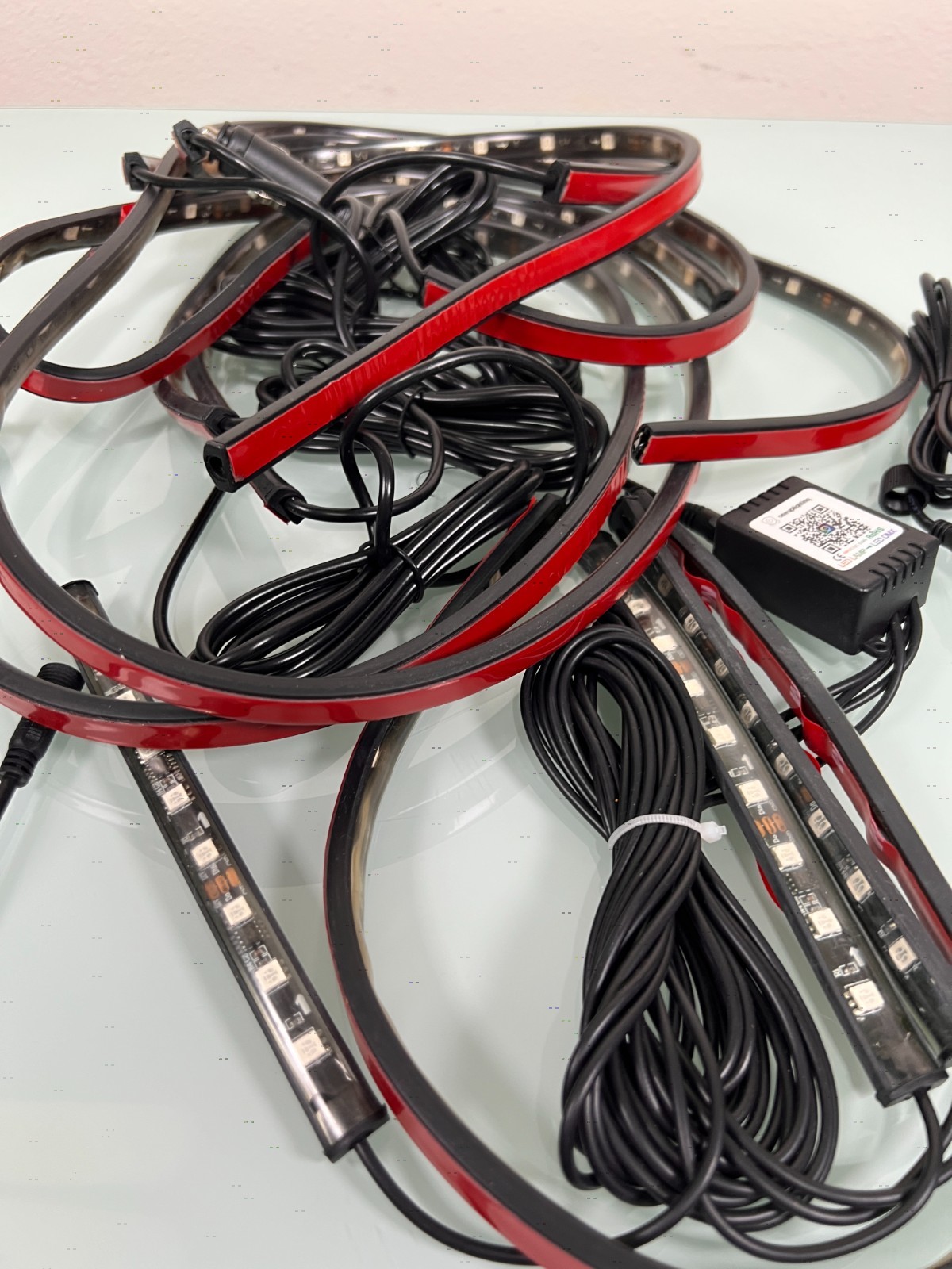 RGB LED lighting kit for automobile Untested No Power source.
