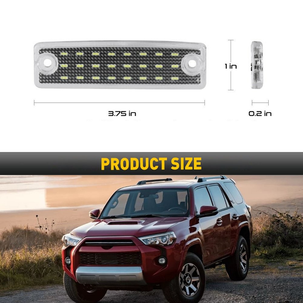 For 96-22 Toyota 4Runner/01-22 Sequoia SMD LED White License Plate Light BRIGH