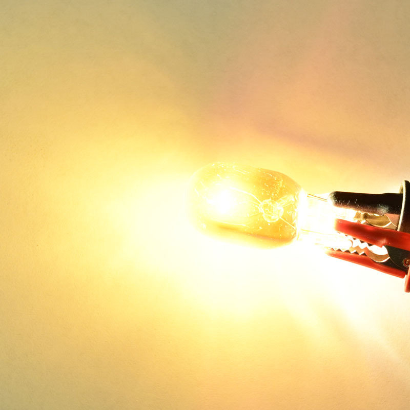 GP Thunder 7440 Chrome Silver Light Bulbs Turn Signal Brake Light Amber 2pcs