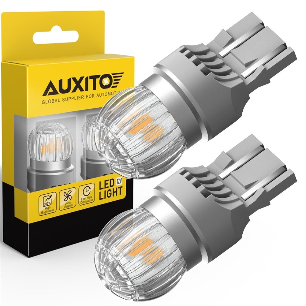 AUXITO LED Front Rear Turn Signal Light Bulbs Blinker 7441 7440 Amber Error Free