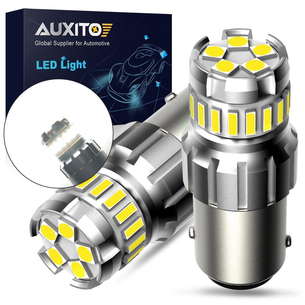 2X AUXITO 1156 BA15S LED Turn Signal Light Bulb Indicator Canbus Error Free 7506