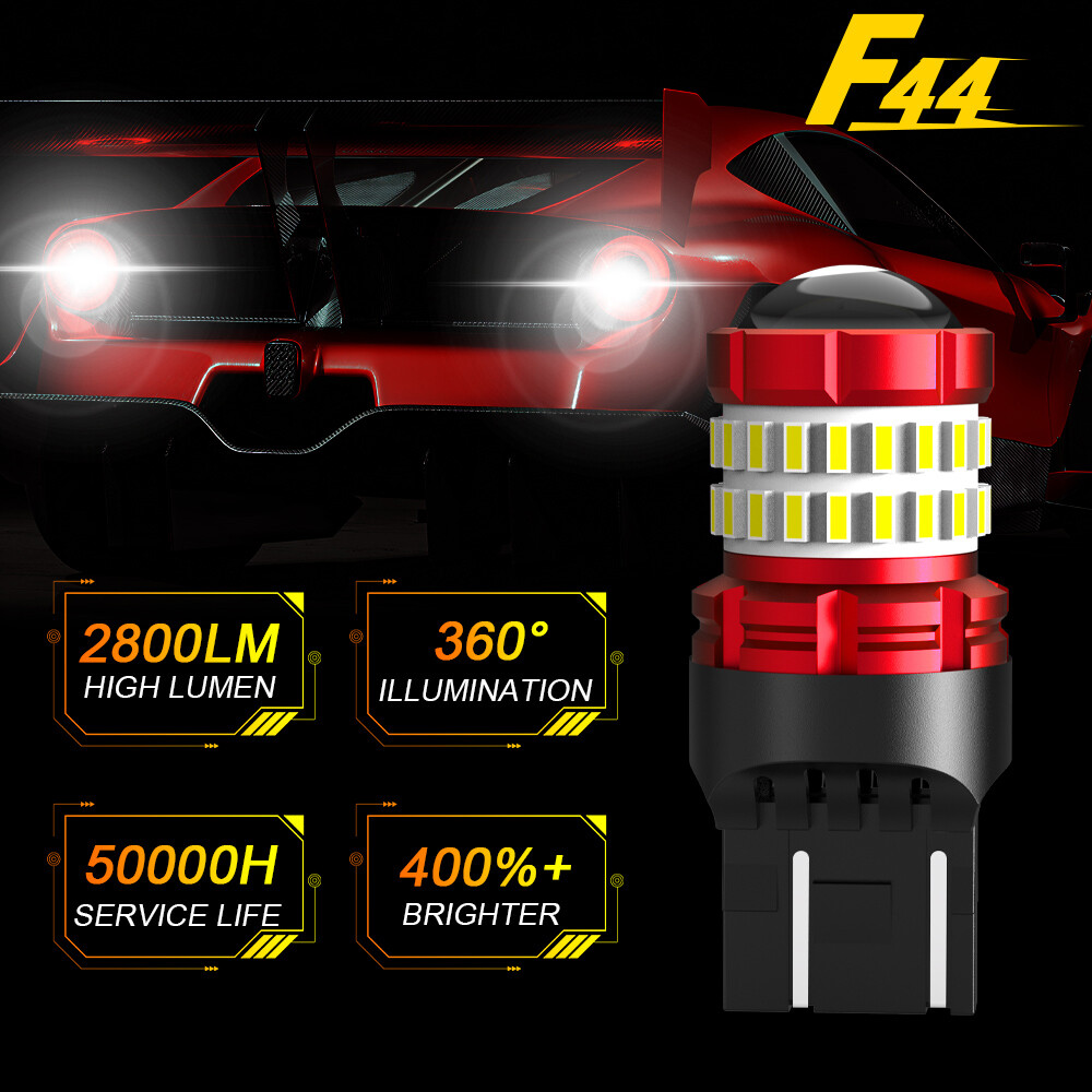 7443 7440 7441 LED Back Up Reverse Light Bulbs Xenon White 6000K Canbus 2pcs
