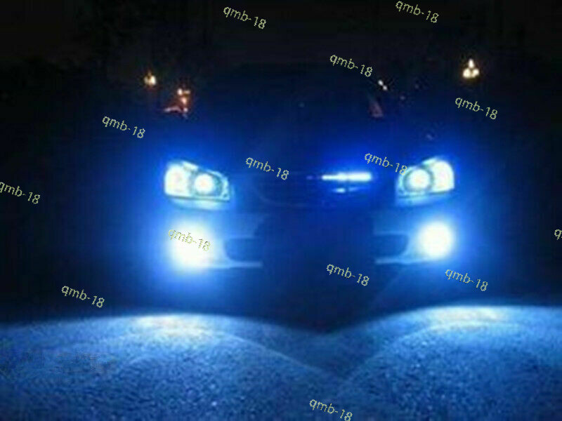 Combo 9005 9006 Ice Blue 60000LM LED Headlight Kit Bulb High Low Beam 8000K Q119