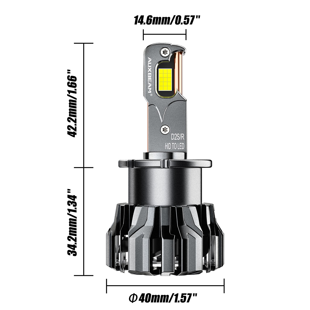 AUXBEAM Canbus LED Headlight High Low Fog 6000K For Infiniti QX56 2011 2012 2013