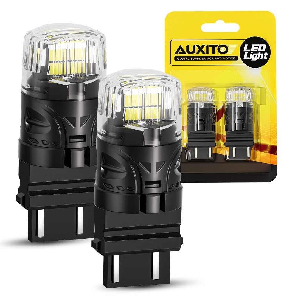 2pcs 3157 3156 Super White 16SMD LED Reverse Tail Brake Signal Light Bulb 6500K