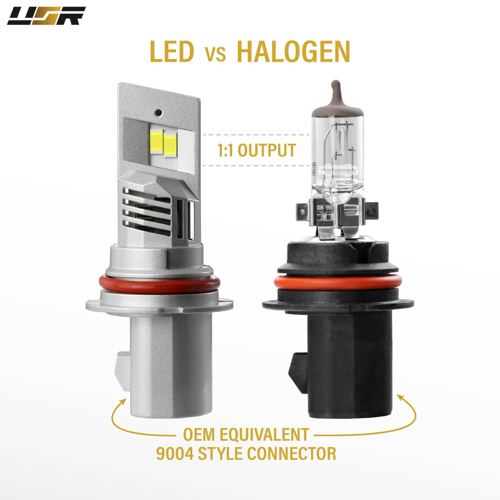 9004 LED Headlight Bulbs – Canbus Error Free – 2 Pieces 6000K UPGRADE / 11,200LM