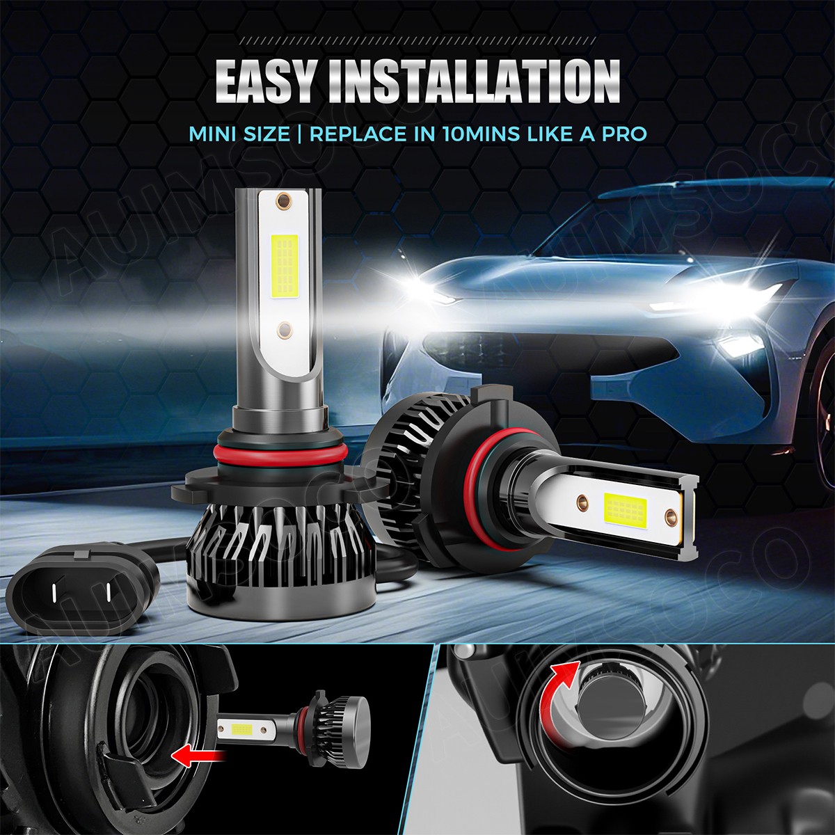 For Honda CR-V 2015-2021 6x LED Headlight Bulbs Cool White Super Bright 36000LM