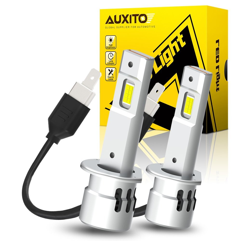 H1 LED Headlight High Beam or Low Beam Bulbs Conversion White Super Bright 2/4X