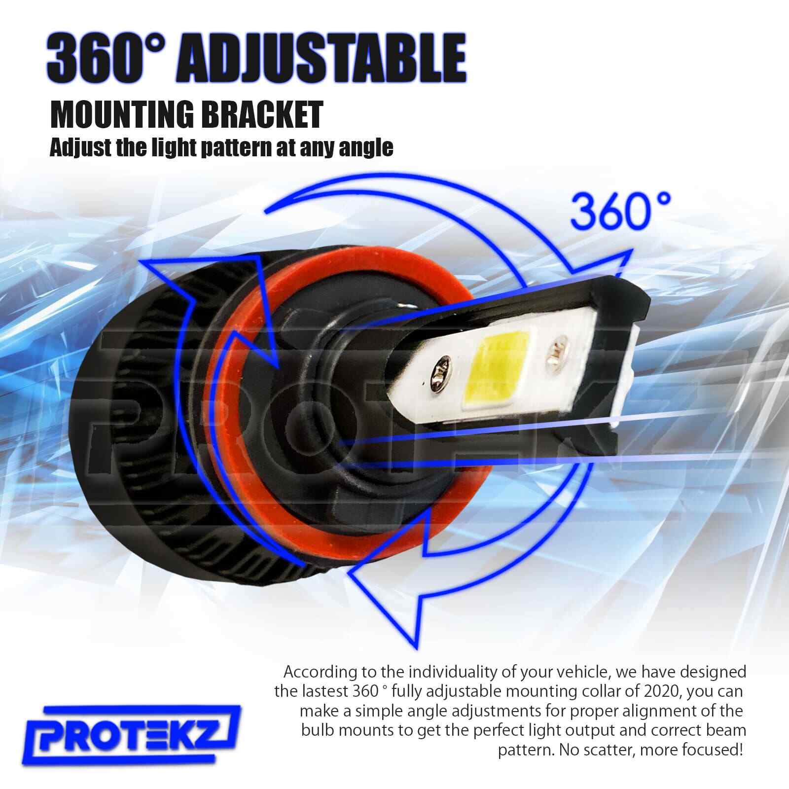 9012 H1R LED Headlight Kit 5Years Warranty Cooling Fan Hi Lo 800W 120000LM 6500K