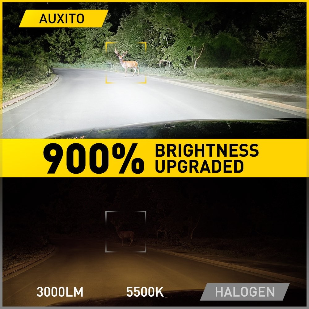 9008 H13 LED Headlight for Ford F250 F350 Super Duty 05-22 High Low Beam 60000LM