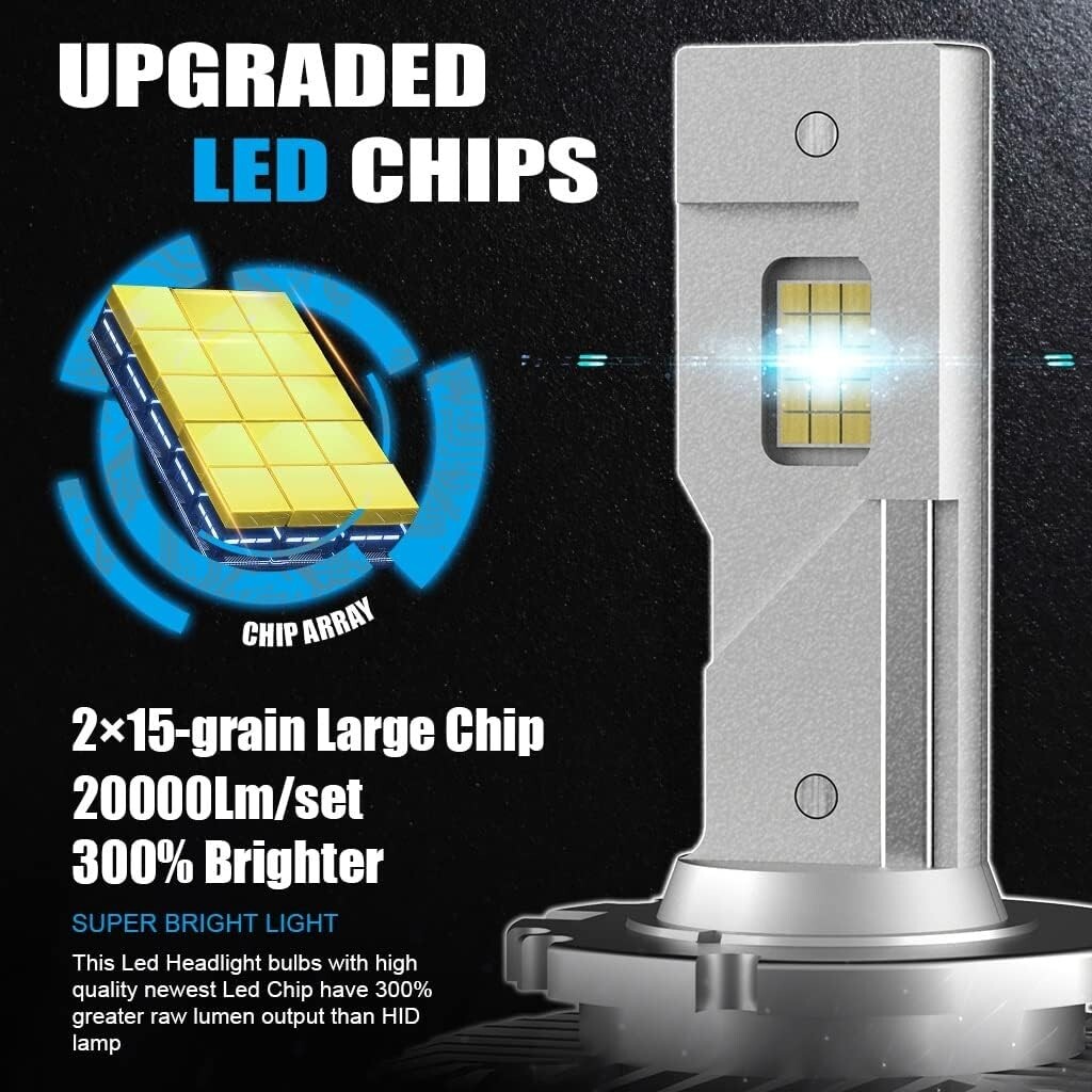 BlingLights Brand D2S D2R D2C D2 Xenon HID to 6000K LED Conversion Bulbs