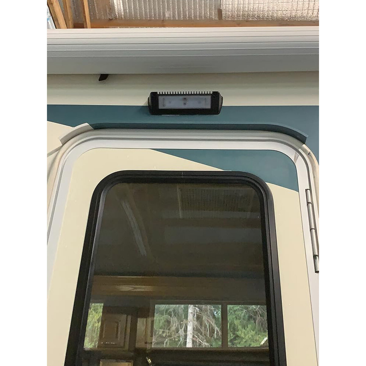 9inch 1800lm RV LED Exterior Light 40° Down Angle Flood Beam 6000K Cool-White