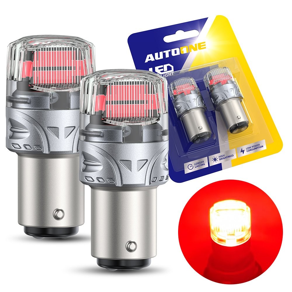 LED 1157 Brake Stop Tail Light Bulb Lamp Bright Red Replacement BAY15D 1000LM