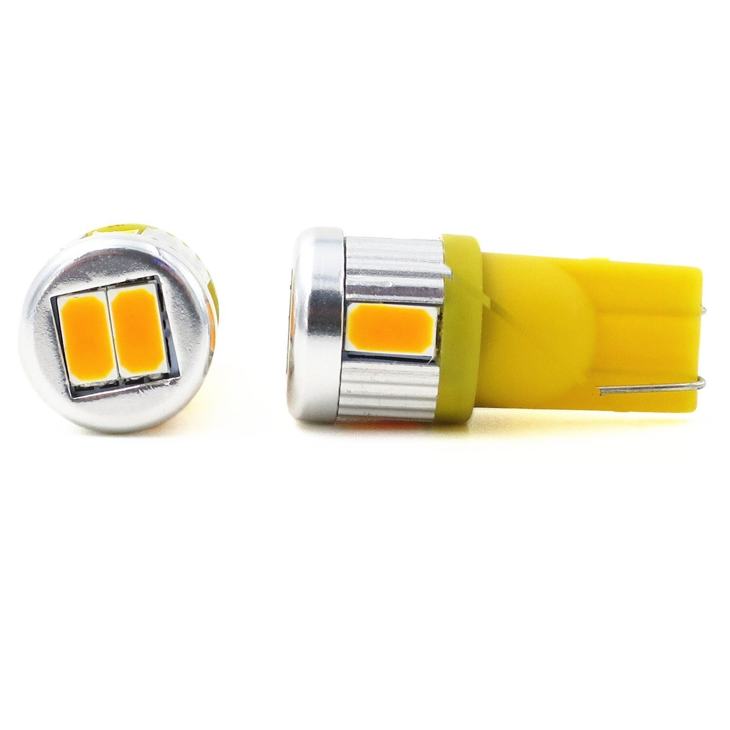 Alla Lighting LED 194 Amber Yellow Roof Marker Light Bulb Super Bright One Beam