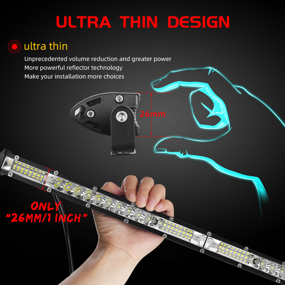 Roof 50″ + Bumper 20“ LED Light Bar + 2x 4″ Pods For Jeep Wrangler JK TJ YJ CJ