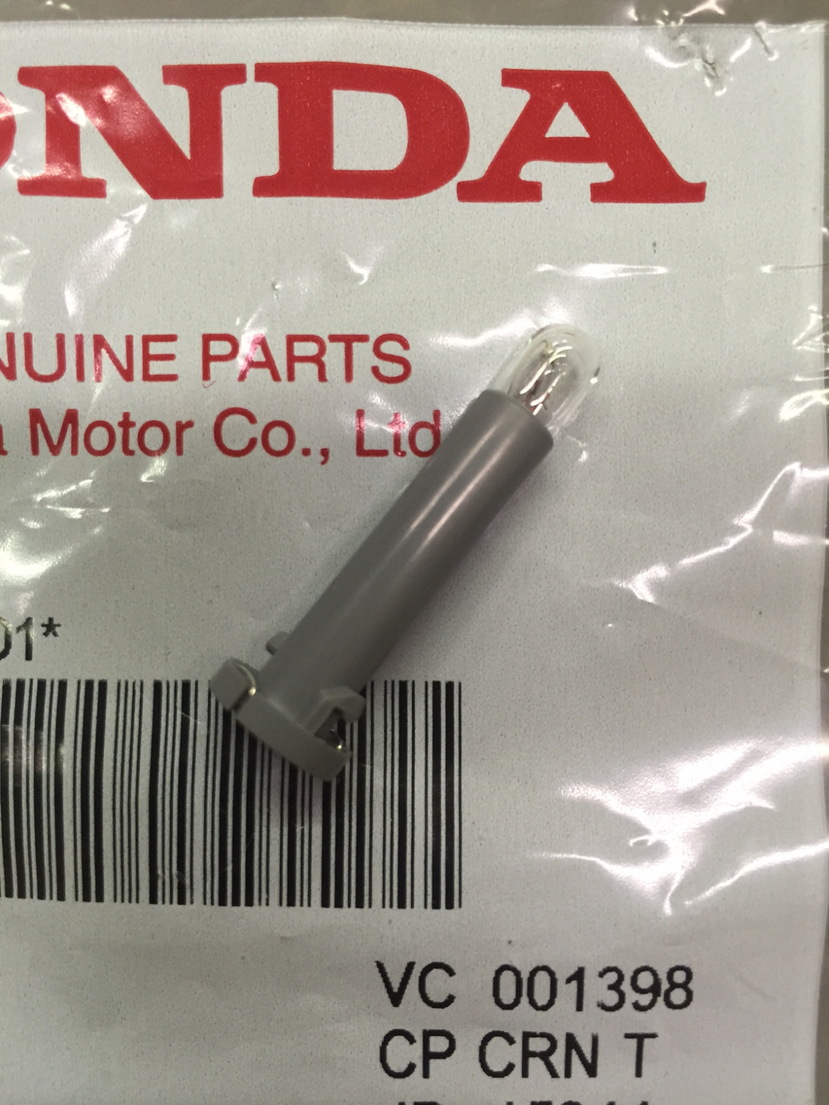Genuine OEM Honda Element Heater Control Bulb (Gray Base) Grey