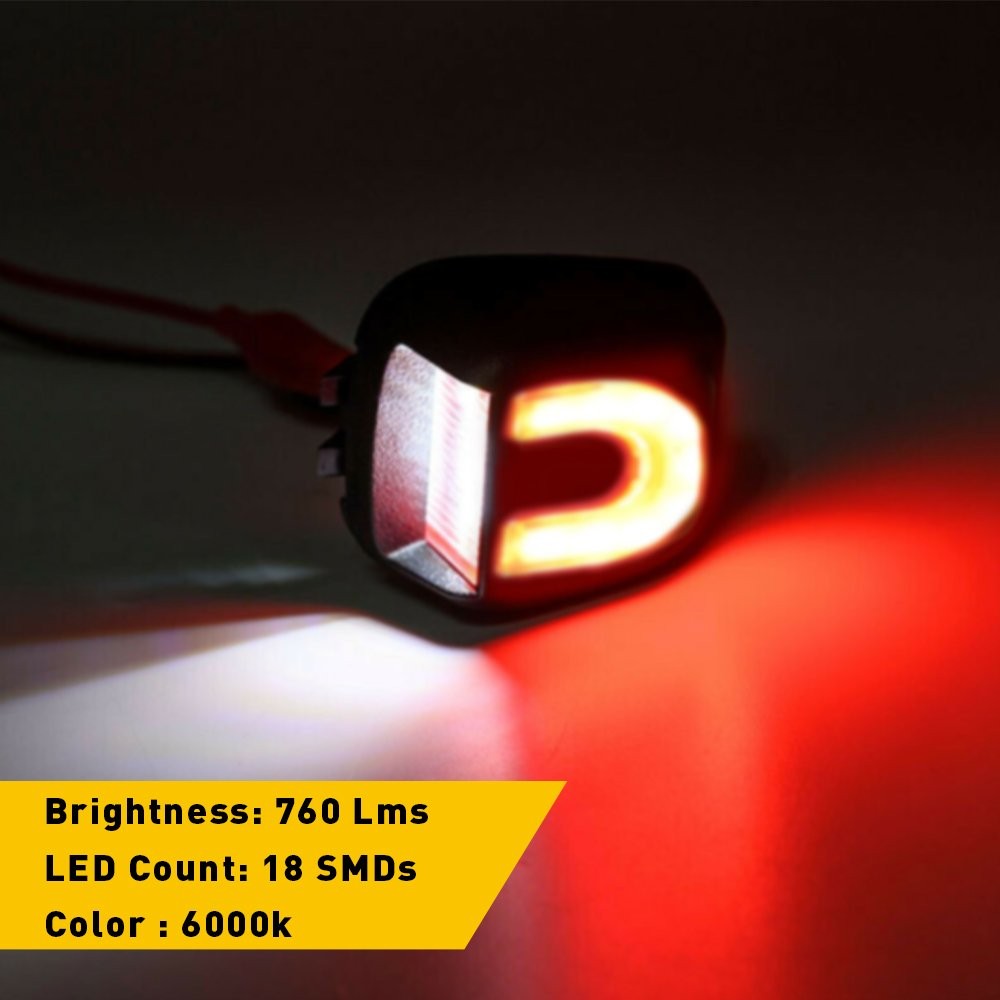 For Nissan Frontier Armada Xterra Titan White LED Red License Plate Light Lamp X