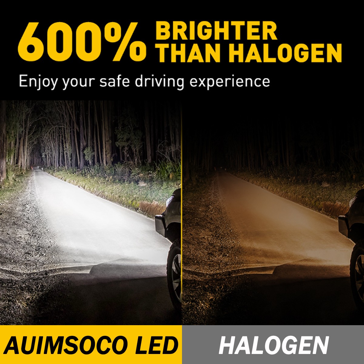 H11 LED Headlight KIT Super Bright Bulbs White 720000LM High/Low Beam Lamp A+