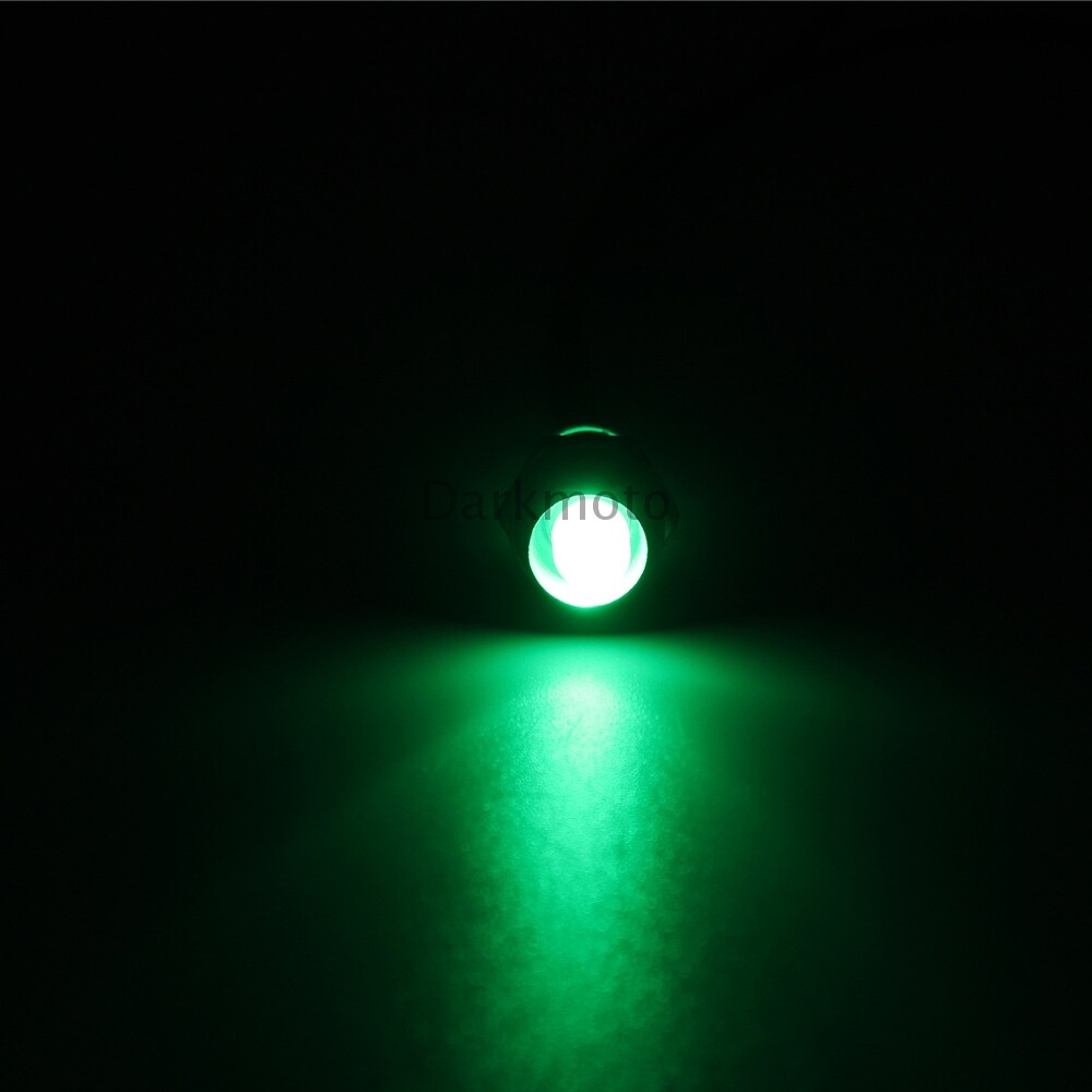 Mini Green LED Lights Truck Marker Indicator Lamp Universal Motorcycle 2 Wire