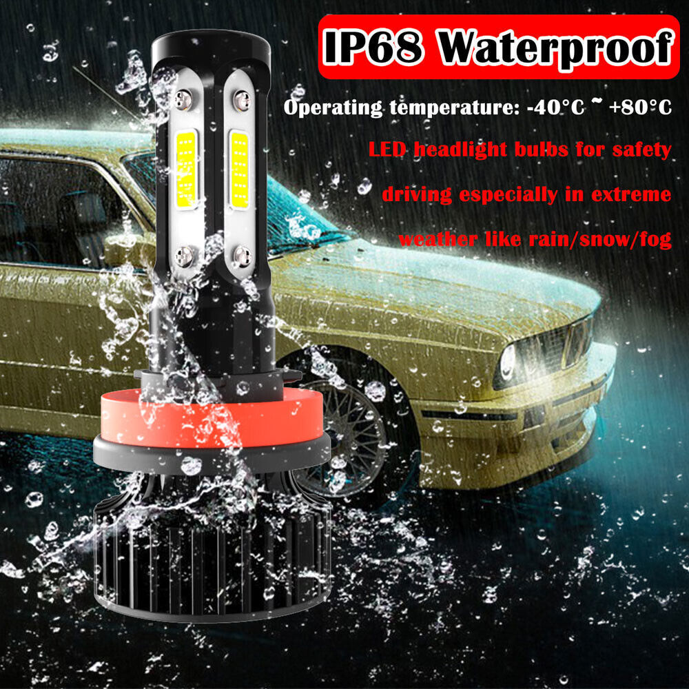 20x 4-Side H11 LED Headlight 6000K 1000W 18000LM High Low Beam Bulb Super Bright