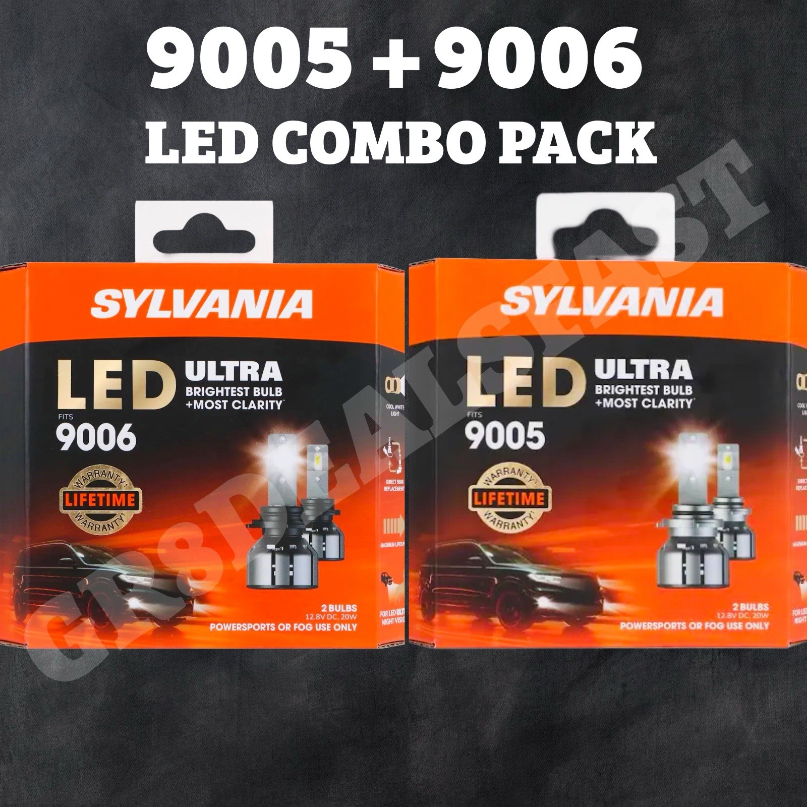 SYLVANIA 9005 + 9006 LED ULTRA COMBO KIT Headlight Bulbs Lifetime Warranty 🔥