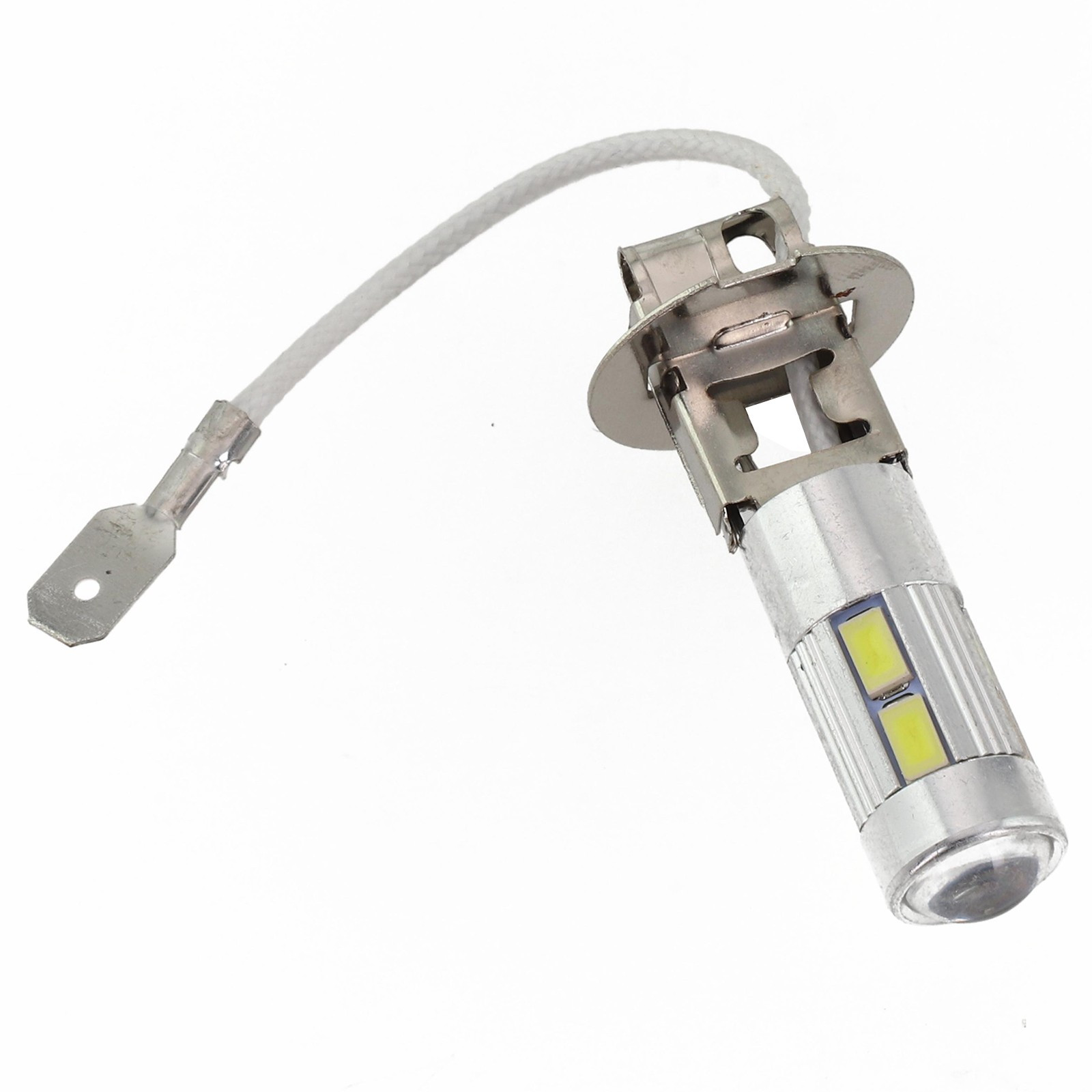 2X H3 50W 6000K White High Power Car LED Fog Driving Lights Bulbs DC 9V To 30V