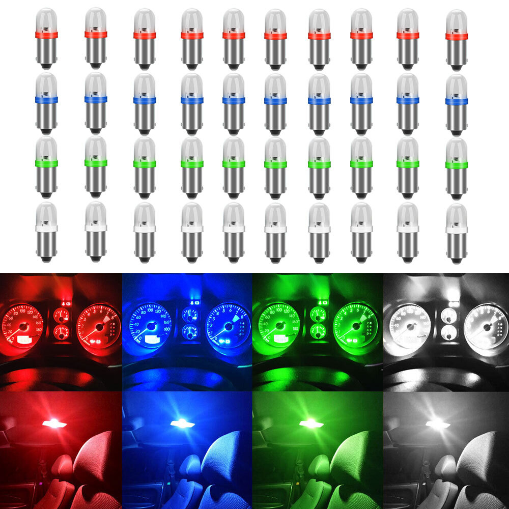 10x BA9S 1815 1816 1445 1895 LED Bulbs Car Interior Instrument Panel Dash Light
