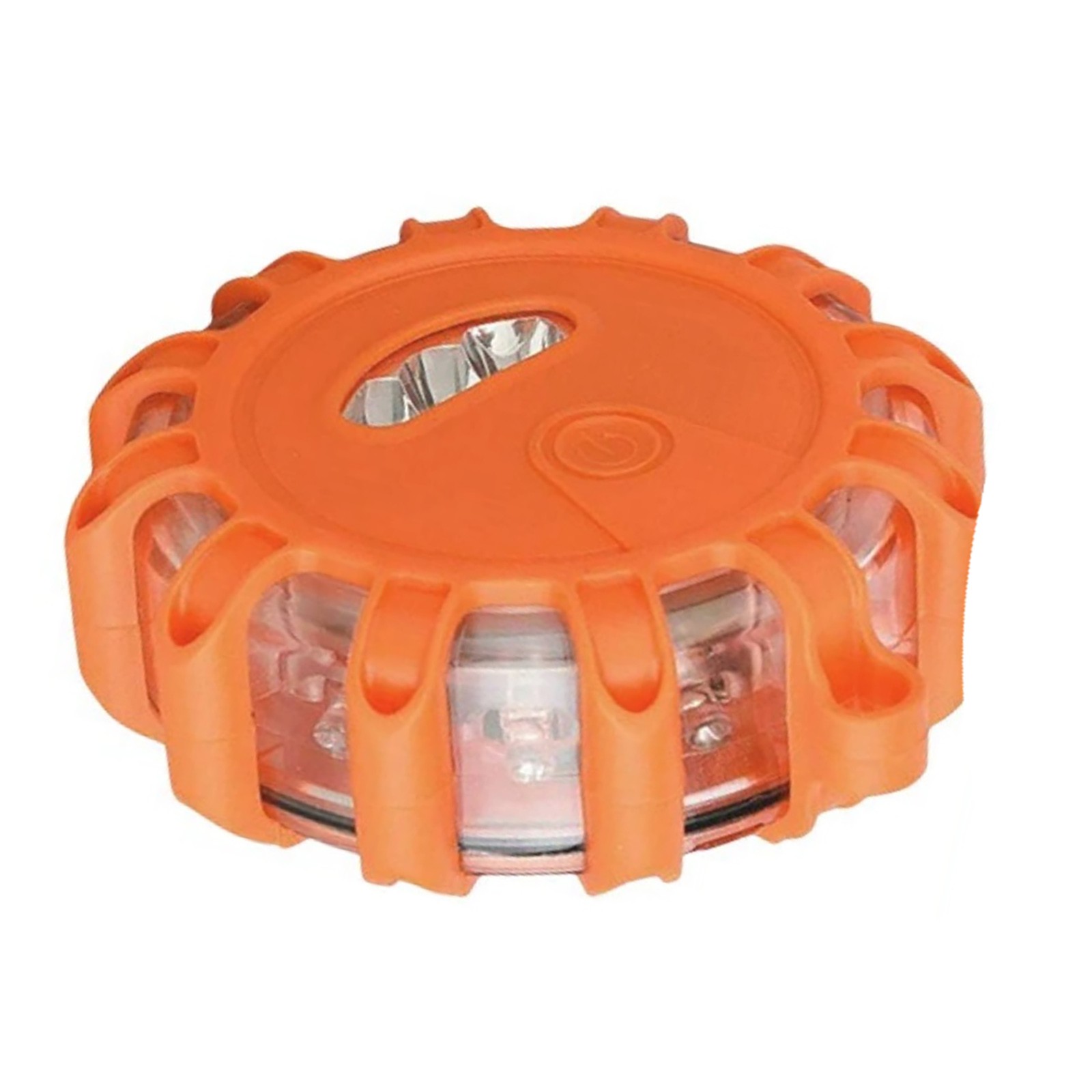 Emergency Road Flare Disc Light with 9 Warning Modes and 3 White LED Flashlight