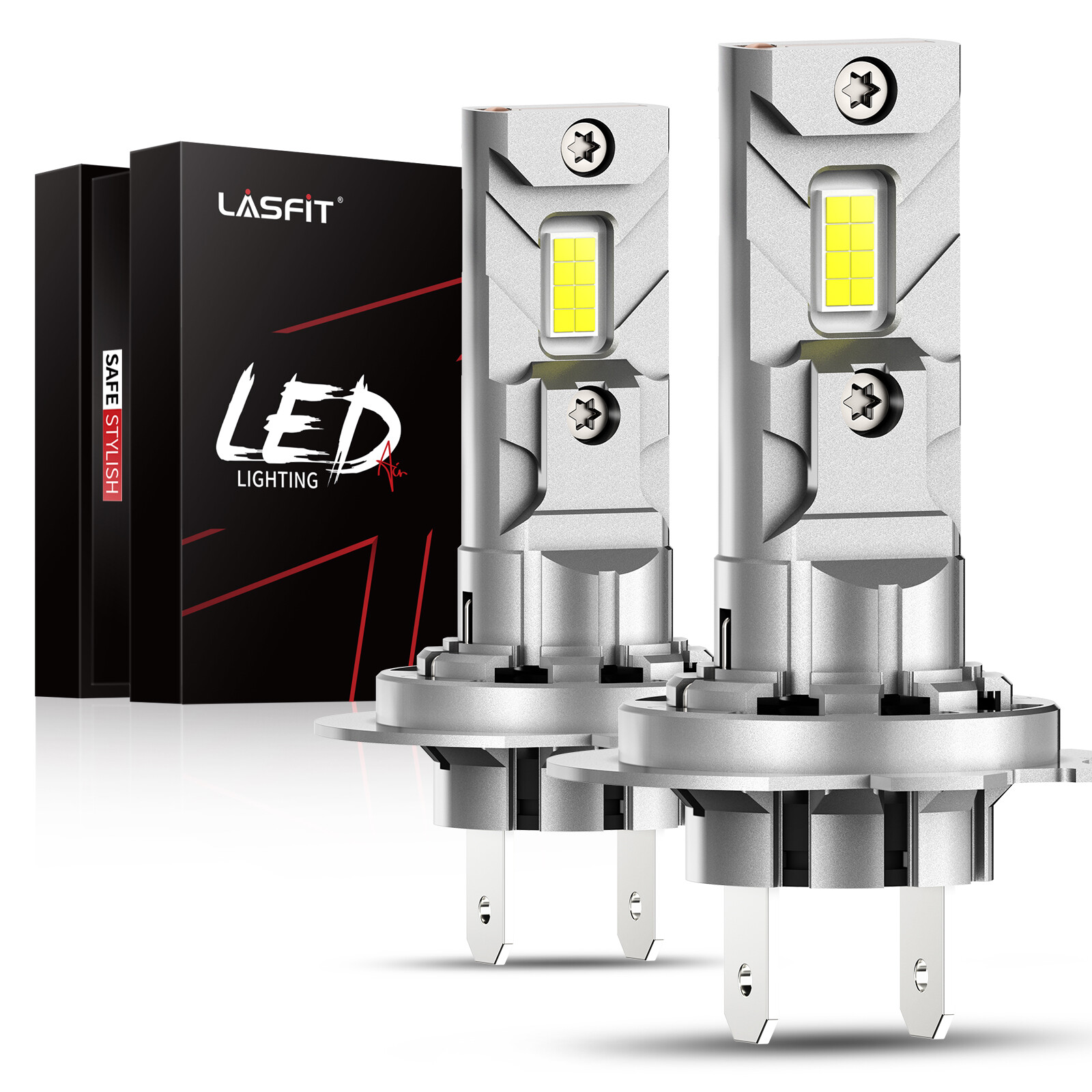 Lasfit H7 LED Headlights Bulb High/Low Beam 60W 7000LM Super Bright LAair Series